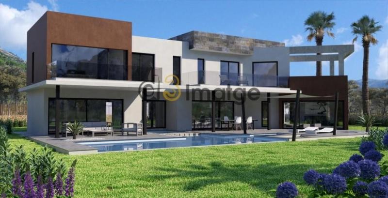 Modern new build with pool and land..