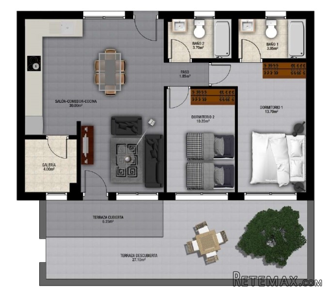 2 Bedrooms - Apartment - For Sale - 2