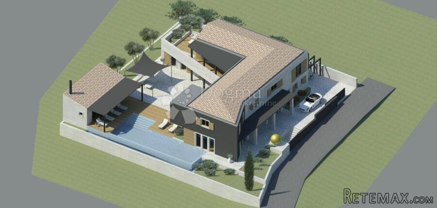 Buje, atraktivno građevinsko zemljište s gotovim projektom - 2