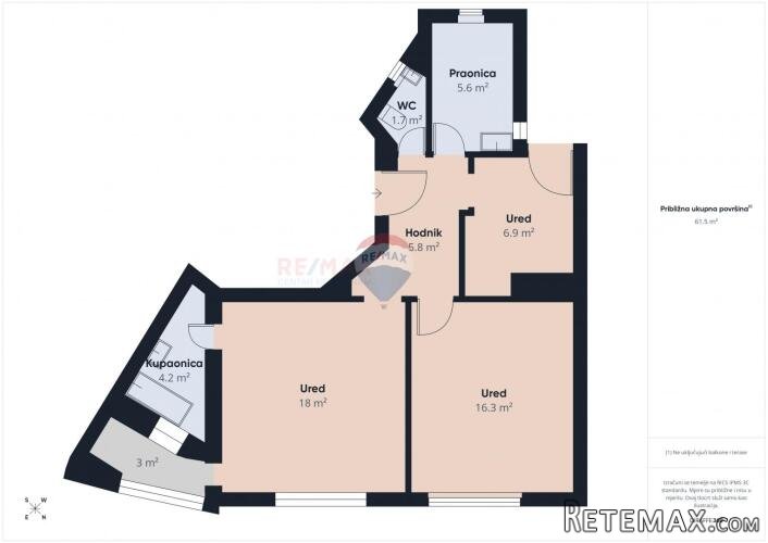 Zagreb, Vinogradska – uređeni poslovni prostor 60 m2 - 2