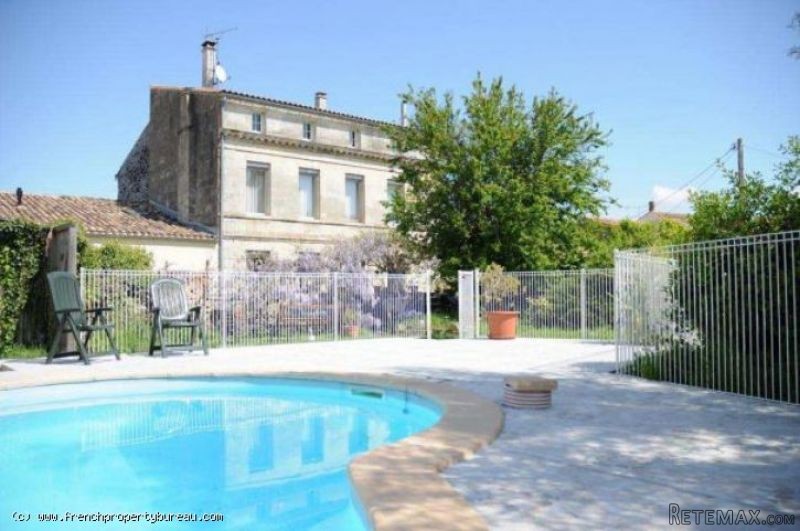Restored stone Manoir with pool close..