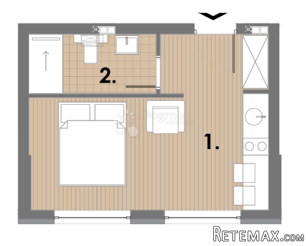 PROJEKT JAHORINA - zgrada A1 stan 4 u prizemlju - 2