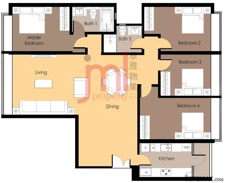 The Manhattan, Unit D, Mid - High Floor.. - 2