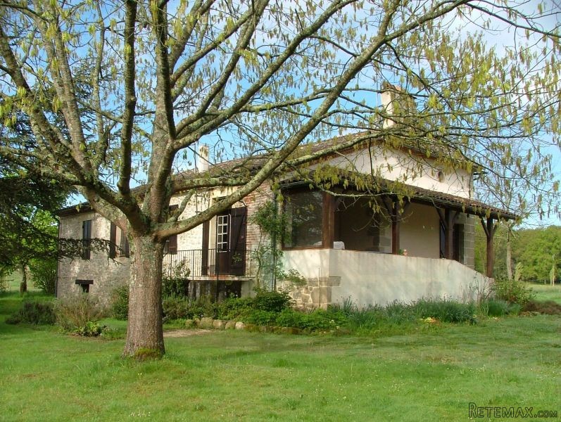 A Stone Farmhouse With Outbuildings Set.. - 2