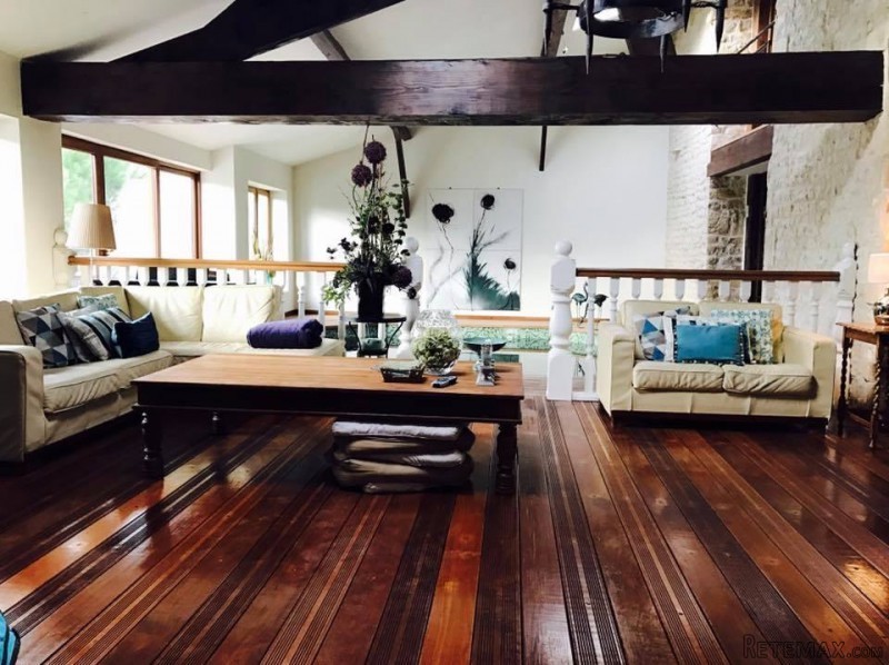 Single Story Stone House With Indoor.. - 2