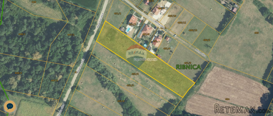 Velika Gorica, Ribnica, građevinsko zemljište 5101m2 - 3