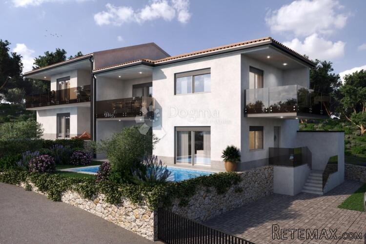 Apartman s bazenom i pogledom na more – Vrbnik - 3