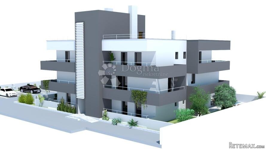 Trosoban stan s krovnom terasom novogradnja Nin - 2