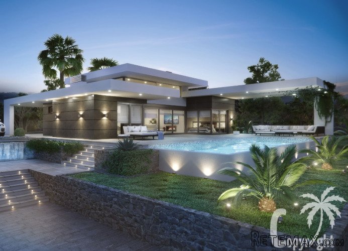 New project to built a modern design villa with stunning..