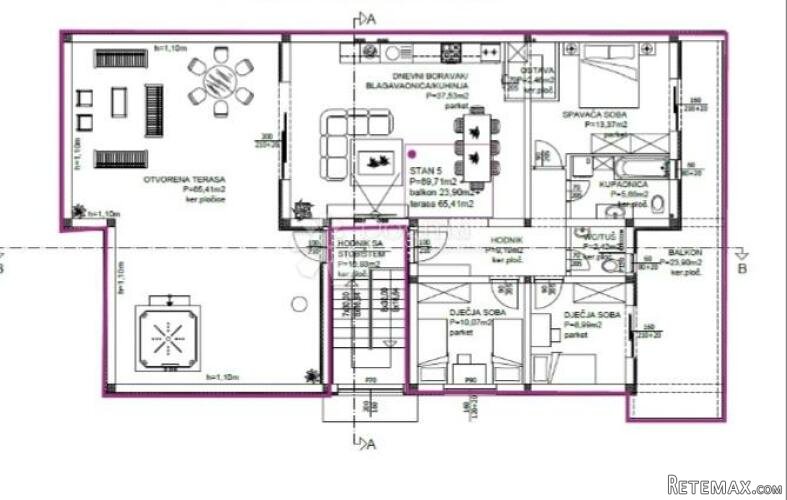 Penthouse u novogradnji,S5, Privlaka