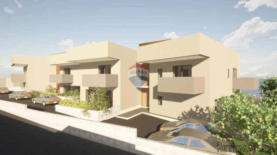 Istra, Umag - građevinsko zemljište, projekt za 4 kuće, 200