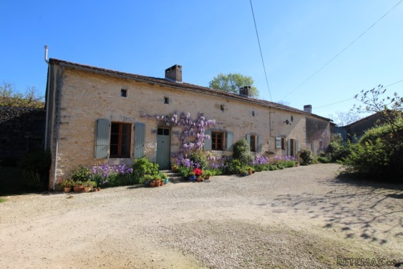 Pretty Stone House With Attached..