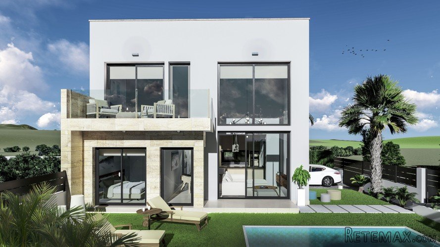 Luxury, modern, detached house on the edge of a small..