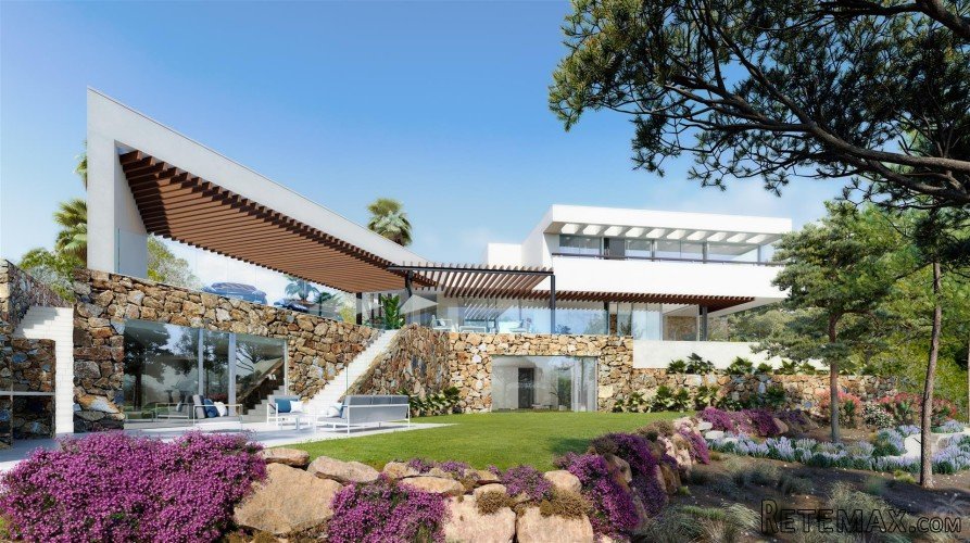 This modern villa project on a balcony to the golf. The..