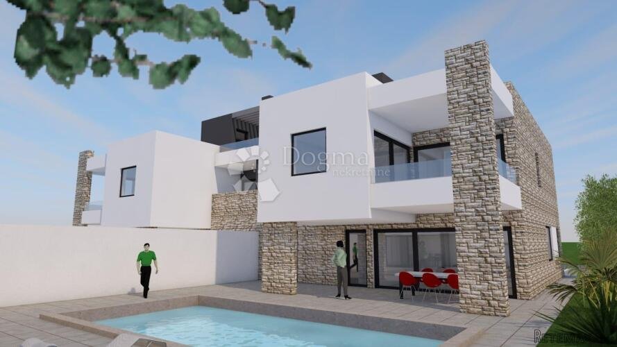 DVOJNA VILLA S BAZENOM I KROVNOM TERASOM U VRSIMA