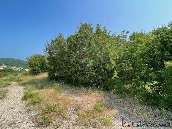 Otok Krk,Vrbnik,zemljište s građevinskom dozvolom,pogled na