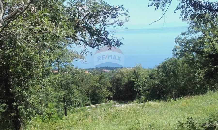 Ičići/Poljane - Građevinski Teren sa prekrasnim pogledom na