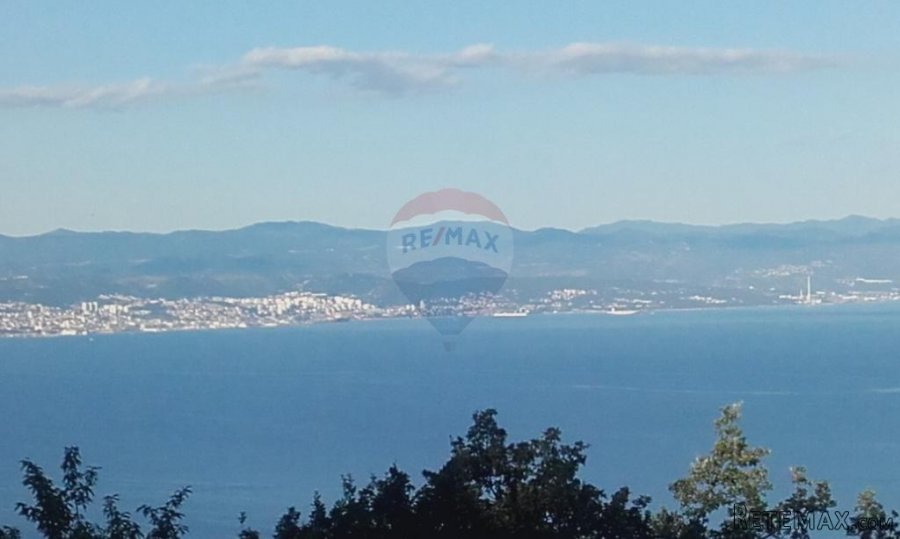 Lovran/Dobreć - Teren 1177m2 prekrasan pogled na cijeli Kvar