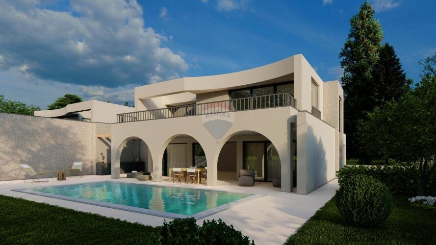 Kaštelir: Nova moderna dvojna vila divnog pogleda prema moru - 3