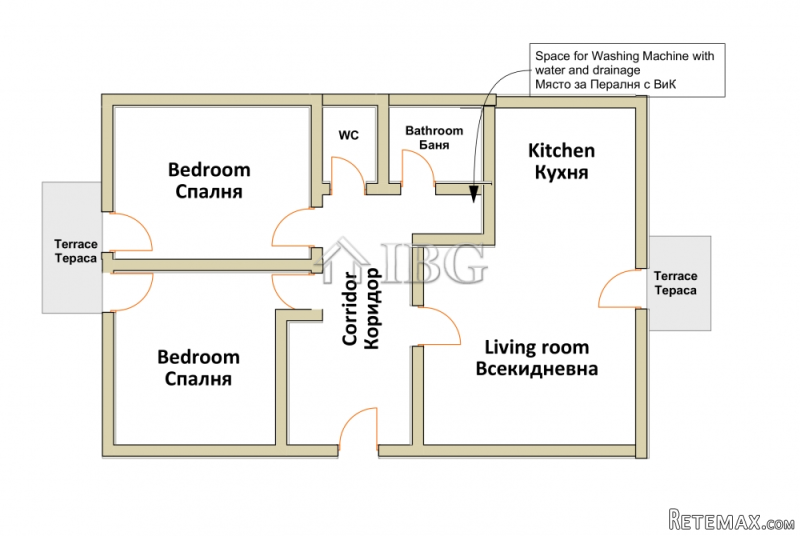 Large apartment with 2 bedrooms and a..