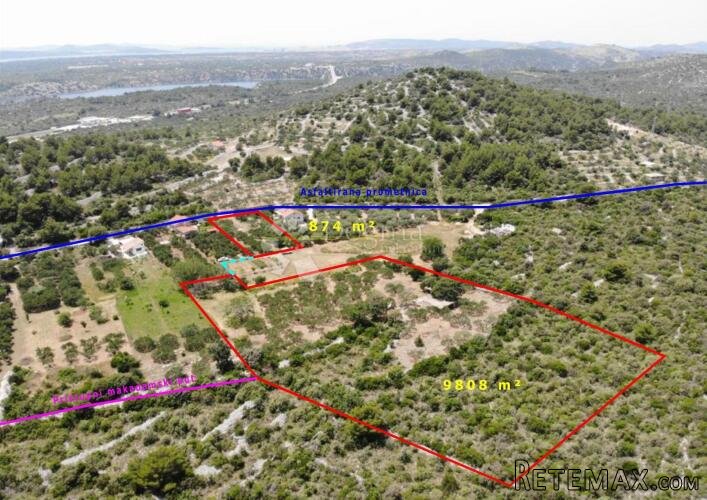 ŠIBENIK - poljoprivredno zemljište s mogućnošću gradnje - 3