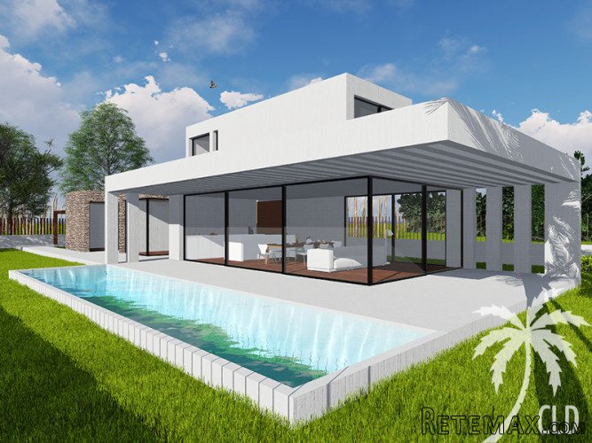 Offer for the construction of a modern design villa on a..