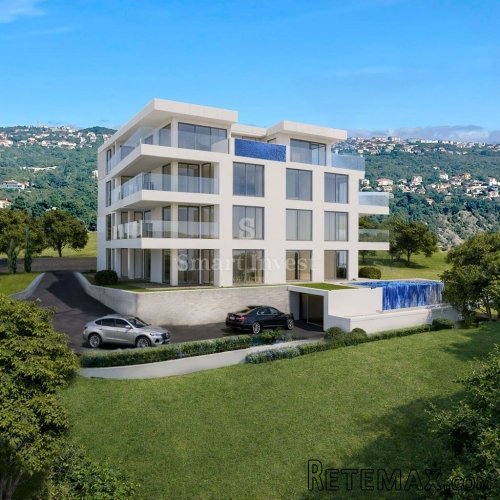 VOLOSKO, zemljište s građevinskom dozvolom za 10 stanova