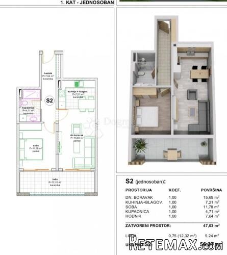 Makarska Novogradnja 2soban 56m2 (2min. pješke od mora) - 2