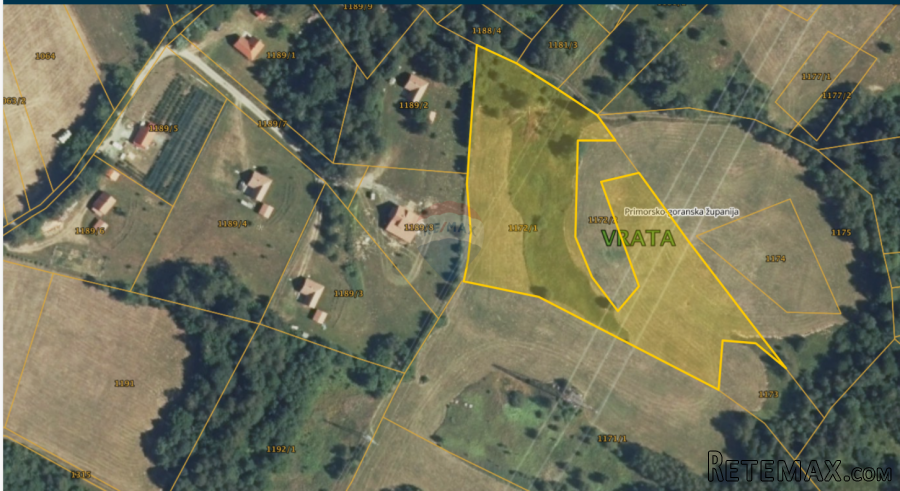 Gorski kotar, Vrata - poljoprivredni teren površine 18616 m2