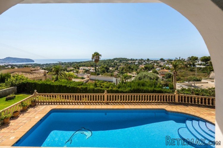This Mediterranean style villa for sale in Moraira boasts..