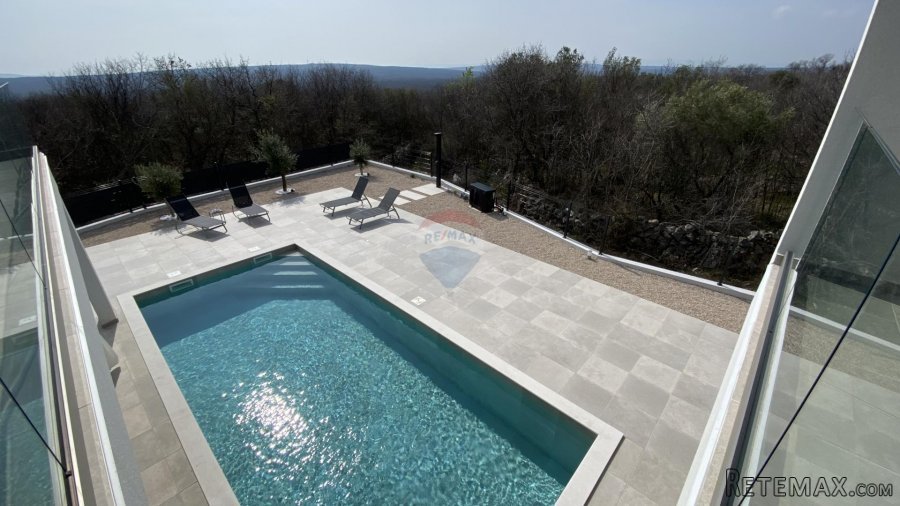 Otok Krk, Vrbnik - kuća novogradnja s bazenom - 5