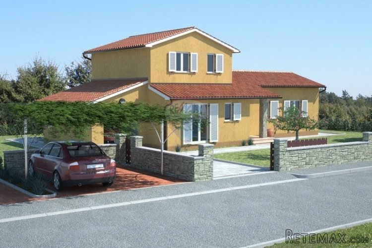 Istočna Istra, građevinsko zemljište za gradnju 5 kuća za...