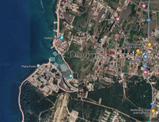 ZATON - NIN - GRAĐEVINSKO ZEMLJIŠTE S POGLEDOM NA MORE