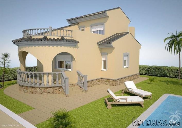 Several types of villas which can be built on different..