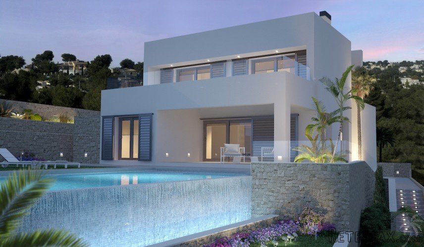Modern villa project for sale in Javea on a plot of 1230 m2..
