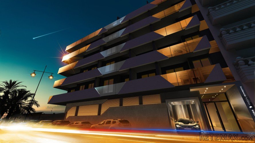 This modern apartment complex is only 200 meters from the..