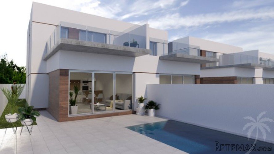 New for sale; 8 semi-detached villas, with 3 bedrooms, 2..