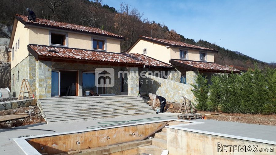 Poljane, dvojna kuća s bazenom, pogled na more - 5