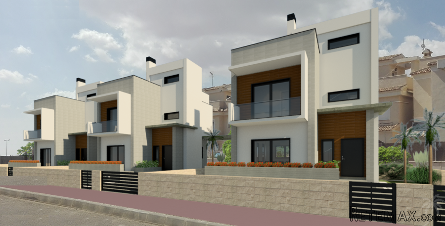 This small project, consisting of only 3 detached houses..