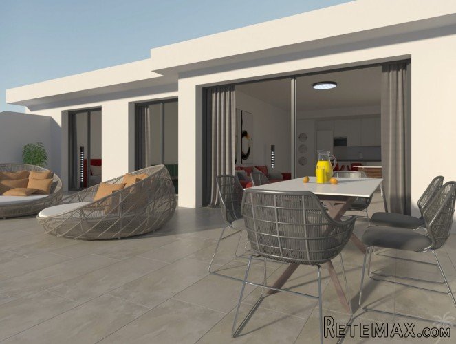 This development of apartments is located in a quiet area..