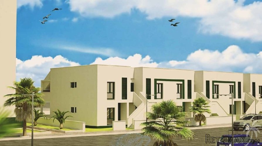 This residential complex consists of communal swimming..
