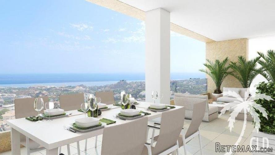 Enjoy panoramic sea views from the spacious terrace of your..