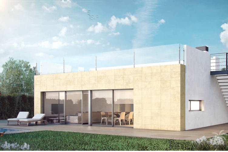 Single storey villas plus 58m2 solarium, with private pool..