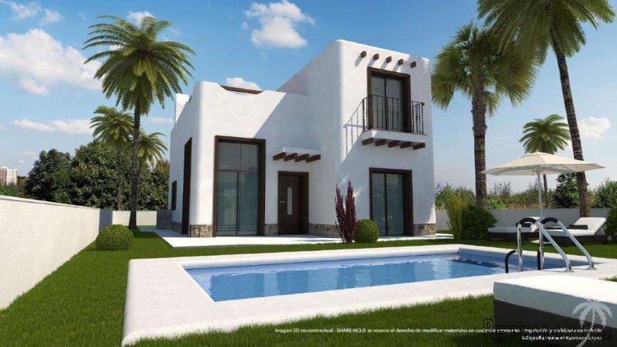 Several types of villas which can be built on different..