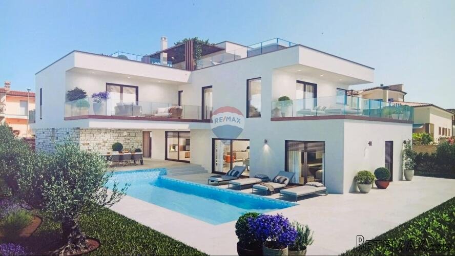 Novigrad, unikatna luksuzna vila s pogledom na more i maslin