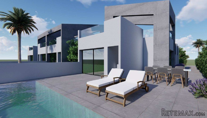 This recent new-build project is being built in the typical..