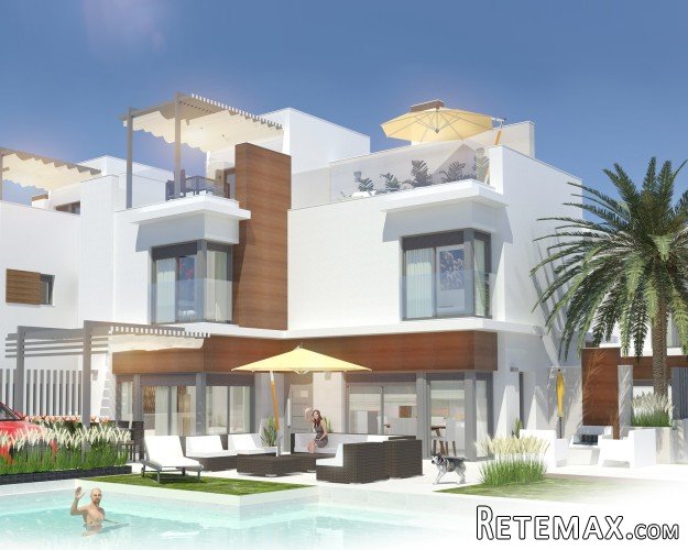 Beautiful newly built villas in Santiago de la Ribera..
