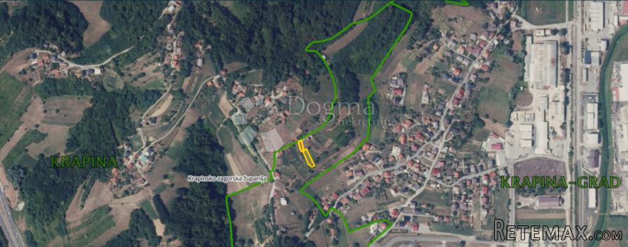 Maleni vinograd 596m² na brijegu iznad Krapine - 3