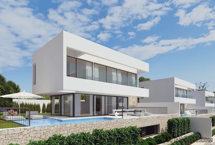 This beautiful, luxurious, new construction villa with sea..