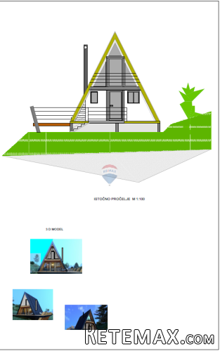 Gorski kotar, Stari Laz, građevinska za A-frame kuću